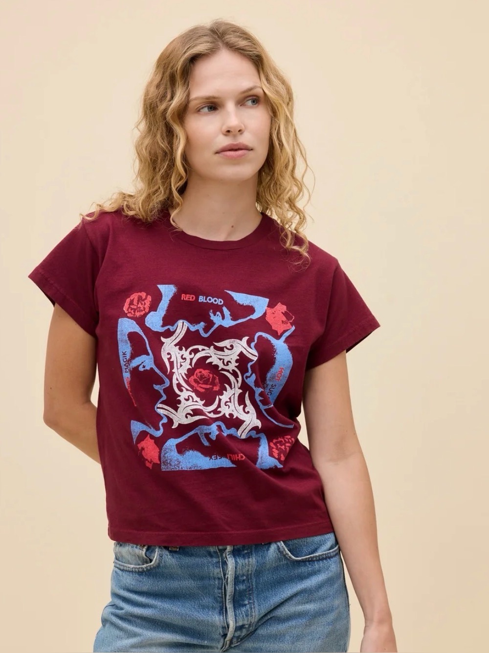 Daydreamer Burgundy Red Hot Chili Peppers t-shirt